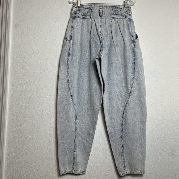 OBR Acid Wash Vintage Denim Tapered Baggy Jeans Size 10, 100% cotton, retro - Picture 6 of 9